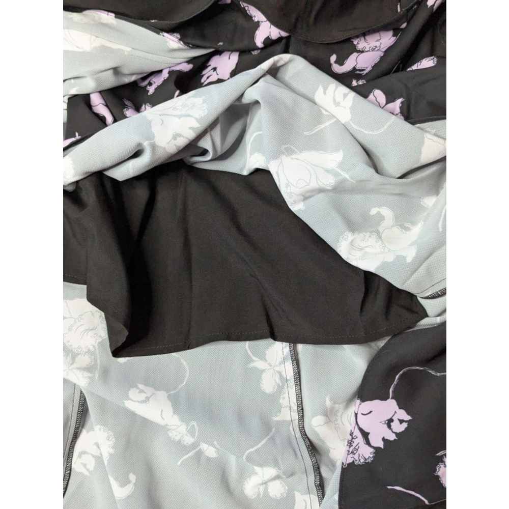 Women's Chelsea28 Black & Purple Floral High Low Dress M Spaghetti Strap - Picture 8 of 11